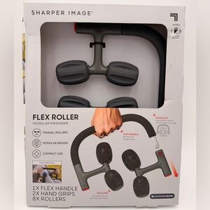 Sharper Image Flex Roller Massager - Black and Gray